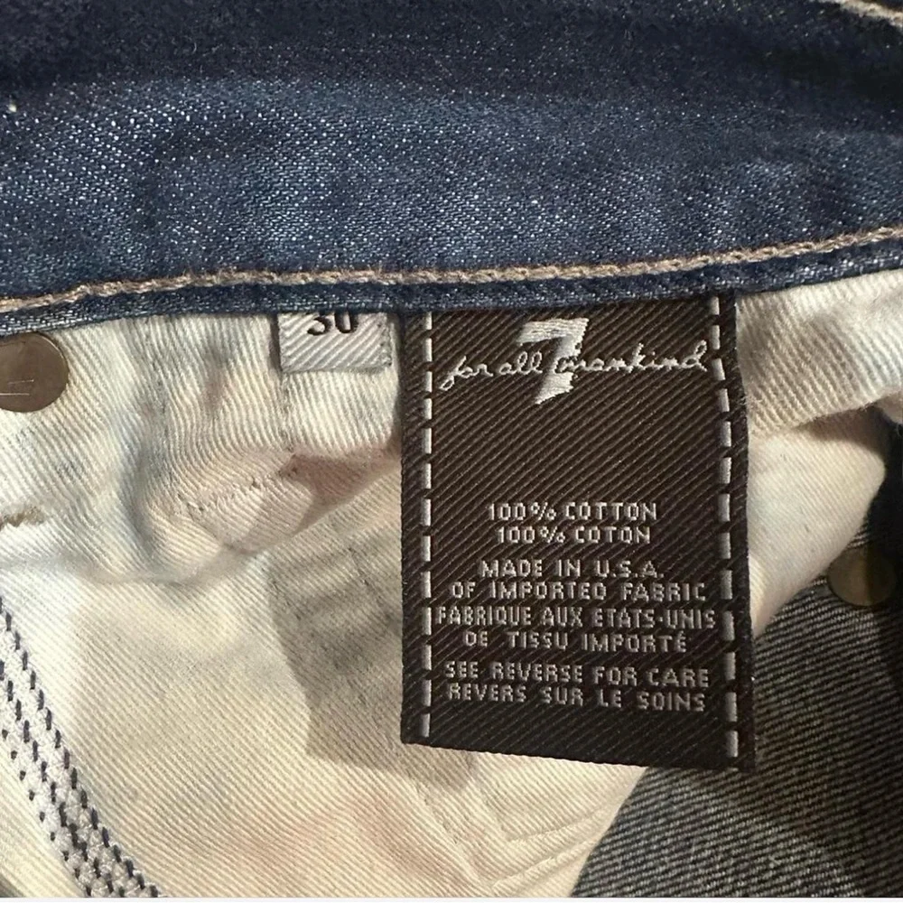 VTG Y2K Men’s 7 For All Mankind Relaxed Fit Jeans Size W30 x L32 - Picture 5 of 8